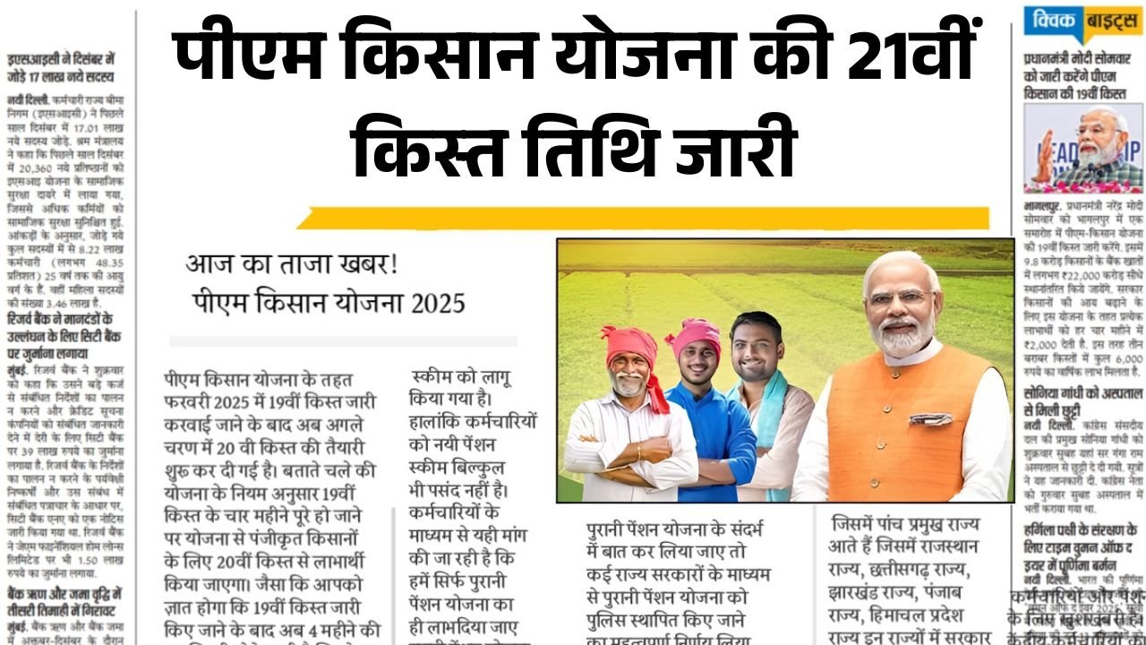 PM Kisan Yojana 21th Installment